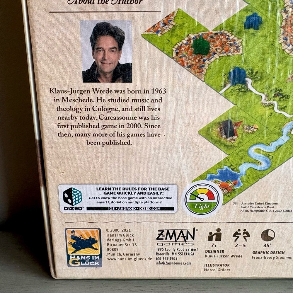 Z-Man Carcassonne Board Game Classic Tile Laying Strategy Game Family 7+ NEW - Picture 10 of 12
